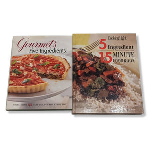 5 Ingredient Meal Recipe Easy Cookbook (2 Hardcover) – Cooking Light, Gourmets